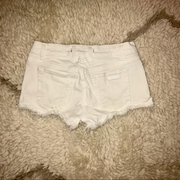 Joe’s White Jean Cutoff Shorts - Picture 2 of 4
